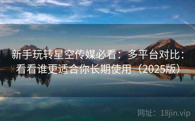 新手玩转星空传媒必看：多平台对比：看看谁更适合你长期使用（2025版）