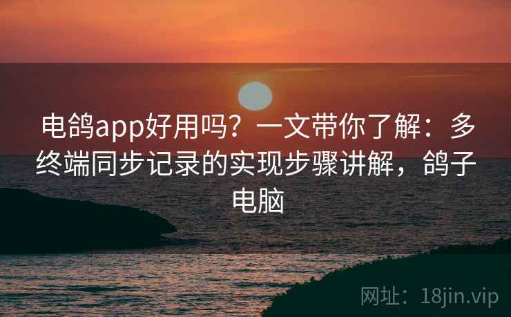 电鸽app好用吗？一文带你了解：多终端同步记录的实现步骤讲解，鸽子电脑