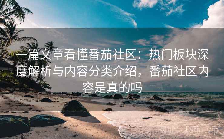 一篇文章看懂番茄社区：热门板块深度解析与内容分类介绍，番茄社区内容是真的吗