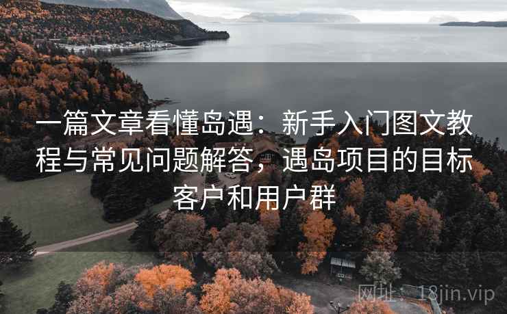 一篇文章看懂岛遇:新手入门图文教程与常见问题解答,遇岛项目的目标客户和用户群 一篇文章看懂岛遇:新手入门图文教程与常见问题解答,遇岛项目的目标客户和用户群